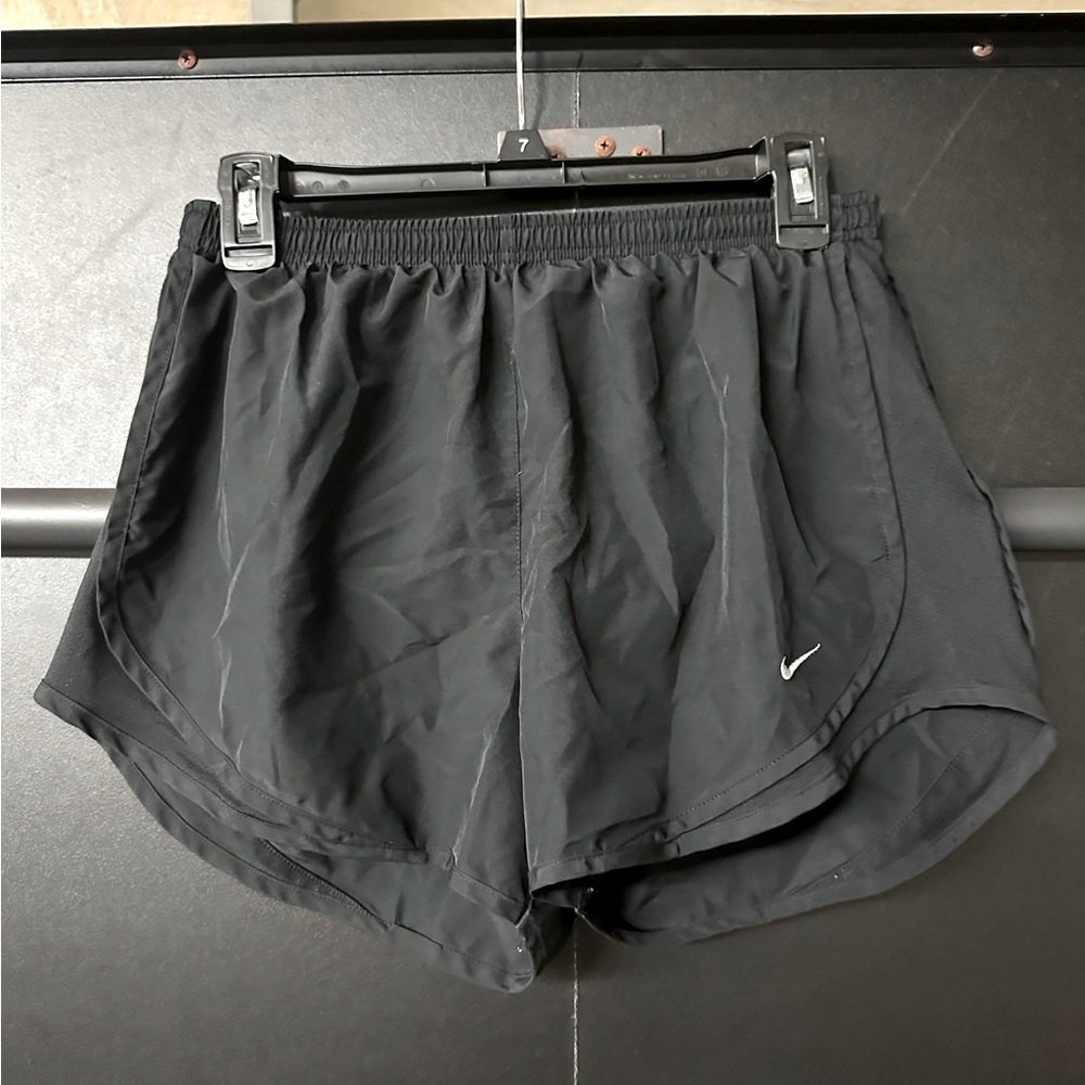 Women’s Nike Black Dri-Fit Lined Athletic Running Shorts, M